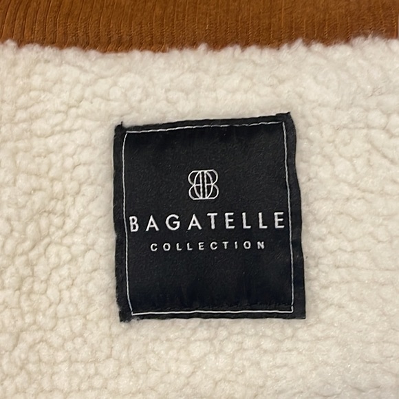 Bagatelle NWOT Chunky Brown Soft Faux Sherpa Lined Corduroy Jacket W/Pockets - Picture 6 of 7